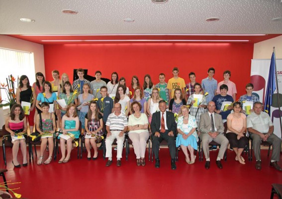 Župan Gornje Radgone sprejel najuspešnejše devetošolce